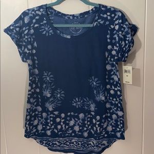 Lucky Brand Cotton short sleeve top NWT